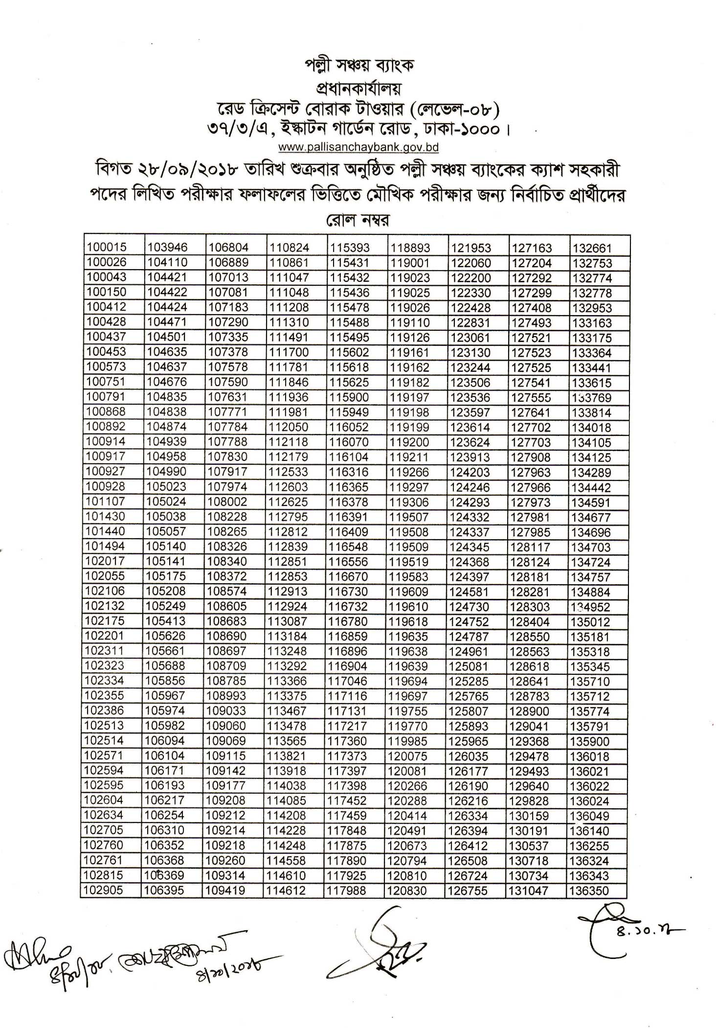 psb1 Palli Sanchay Bank Result PDF : PSB Result 2024